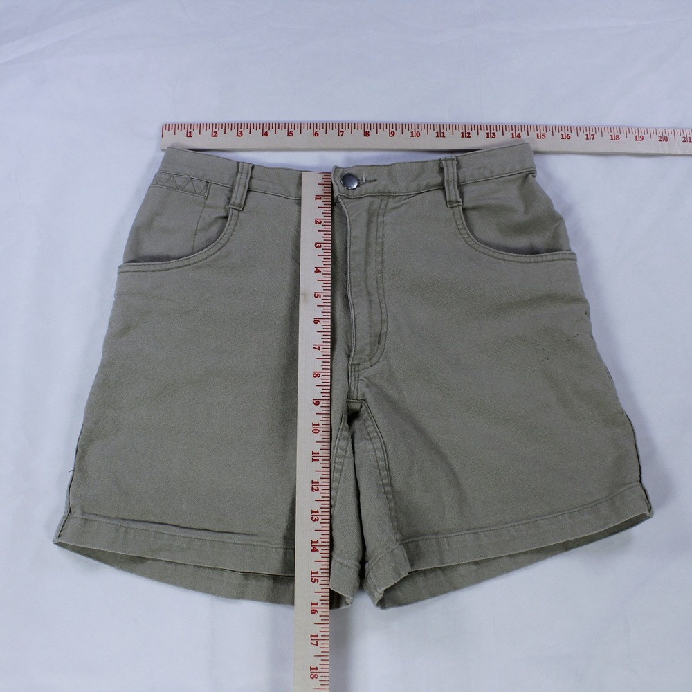 Ibex Vintage High-Waisted Canvas Cotton Shorts for Women, Size 8 - Picture 6 of 6